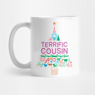 Terrific Cousin Gift - Xmas Tree - Christmas Mug